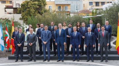 Imagen de todos los presidentes que han acudido a la Cumbre de La Palma, junto al rey Felipe VI. /Foto: EP.