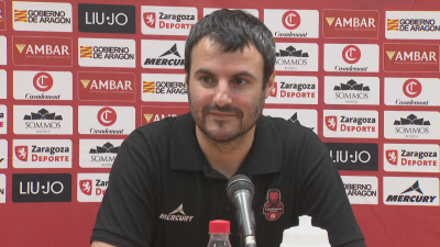 Carlos Cantero, en su comparecencia previa al duelo ante Baxi Ferrol.