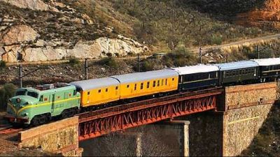Imagen del Tren Azul. / Foto: Asociación de Amigos del Ferrocarril y Tranvías