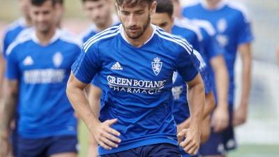 Ángel López durante un entrenamiento.