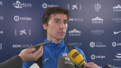 Pedro Mosquera, durante su comparecencia en la zona mixta.