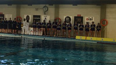Imagen de un encuentro de la Escuela de Waterpolo.