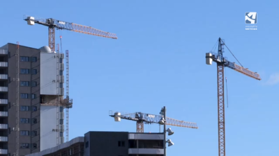 Viviendas en construcción.
