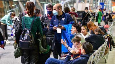Una imagen del viaje organizado por la SD Huesca para enviar ayuda a Ucrania y traer a refugiados.