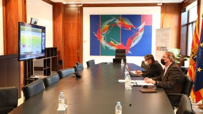 El vicepresidente del Gobierno de Aragón, Arturo Aliaga, y el consejero de Hacienda y Administración Pública, Carlos Pérez Anadón. / Foto: Gobierno de Aragón