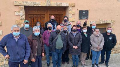 Un grupo de vecinos de Monforte de Moyuela. / Ayto. de Monforte de Moyuela