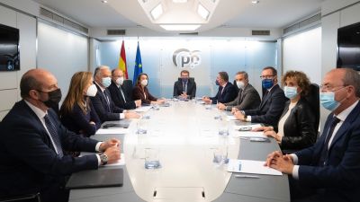 Primer Comité de Dirección liderado por Alberto Núñez Feijóo, presidente del PP. / Foto: Partido Popular