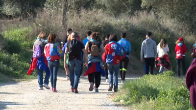 Romería en Monzón al santuario de la Virgen de la Alegría
