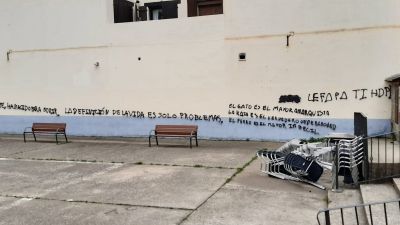 Las pintadas reproducían, en algunos casos, citas de autores célebres. / Guardia Civil Huesca.