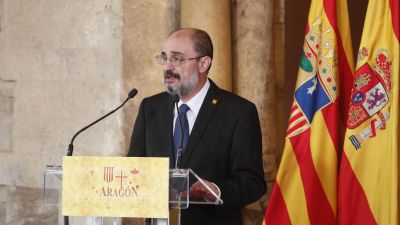 El presidente del Gobierno de Aragón, Javier Lambán. / Foto: EFE.