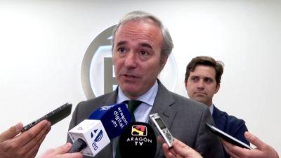 Jorge Azcón, presidente del PP en Aragón.