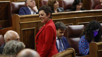 La portavoz de Bildu, Mertxe Aizpurua, este jueves en el Congreso. (EFE/Mariscal)