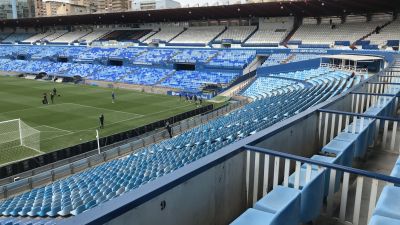 Estadio de La Romareda con las gradas en primer plano. / Foto: EP