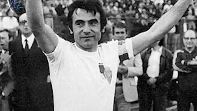 José Luis Violeta celebra un título con el Real Zaragoza.