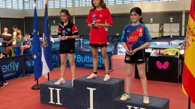 Irene García (Publimax CAI Santiago), se impuso en la categoría alevín femenina.