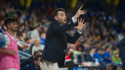 Jorge Palos, en un partido de esta temporada.