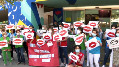 El hospital Materno-Infantil de Zaragoza se ha llenado de besos.