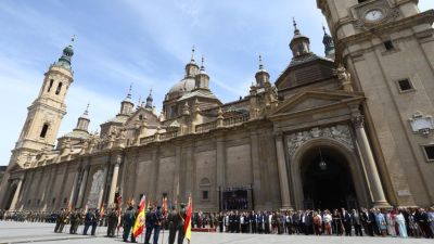 Jura de Bandera Civil en la plaza del Pilar de Zaragoza. | Ayuntamiento de Zaragoza