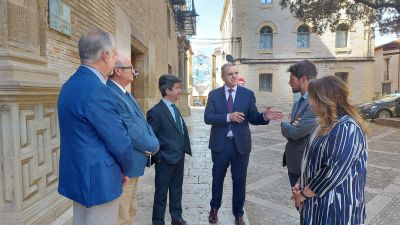 El secretario de Estado de Deporte, José Manuel Franco, en Huesca. / Foto: Ayuntamiento de Huesca.