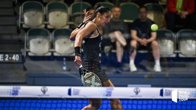 Mapi Sánchez Alayeto, en los cuartos del Open de Dinamarca esta mañana.