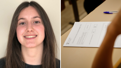 Lara Polo, una de las notas más altas de la EvAU en Aragón en 2021.