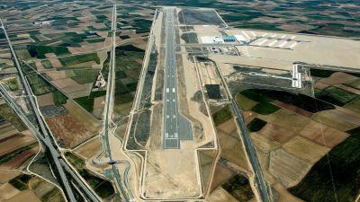 Vista aérea del Aeropuerto de Teruel / Foto: Aeropuerto de Teruel.