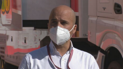 Santiago Abad en las instalaciones de Motorland.