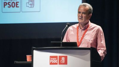 El secretario general del PSOE provincial de Zaragoza, Juan Antonio Sánchez Quero. / JOSÉ DAVID VALERO. EP