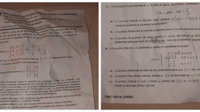 Fotografía del examen de la polémica. / @libertadgomez_