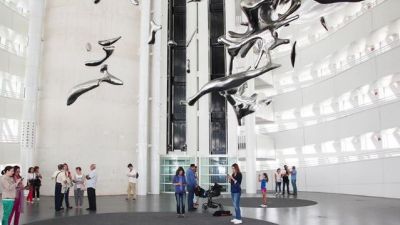 Interior de la torre del agua./ Asociación Legado Expo Zaragoza 2008.
