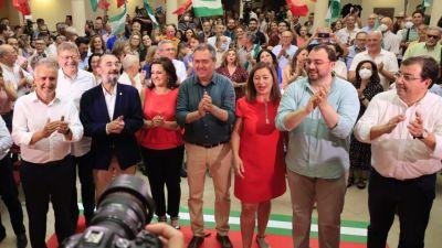 Siete presidente autonómicos socialistas arropan al candidato andaluz./ PSOE Aragón.