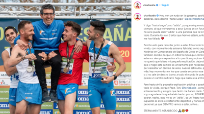 Anuncio de Carlos Mayo en Instagram