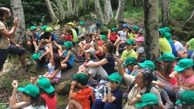 Imagen de varios niños en un campamento. / Gobierno de Aragón