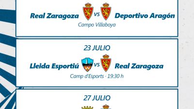 Primeros tres partidos de pretemporada.