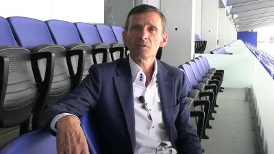 Cuco Ziganda durante la entrevista.