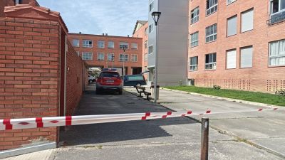 Lugar en el que un hombre ha matado a su hermano en Tafalla. (Europa Press).