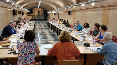 Imagen de la sesión constitutiva del Comité  consultivo Trans. / Gobierno de Aragón