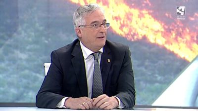 Joaquín Olona, en el planto de Buenos Días Aragón. / CARTV