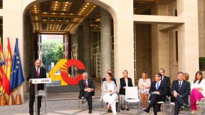 El Gobierno cuatripartito hace balance de su gestión anual. / Gobierno de Aragón.
