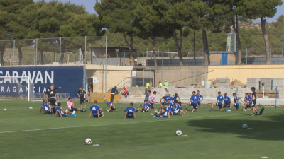 El Real Zaragoza ha vuelto al trabajo en la Ciudad Deportiva.