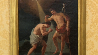 El cuadro 'Bautismo de Cristo', de Goya.