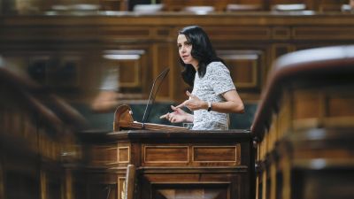 La líder de Ciudadanos, Inés Arrimadas este miércoles en Madrid. / EFE.