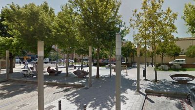 El accidente ha tenido lugar en una obra próxima a la plaza Santa Clara. / Google Maps