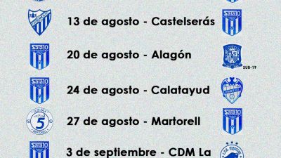 Este es el calendario de amistosos del AD Sala 10 para este verano.