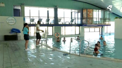 Imagen del balneario de Ariño, en Teruel.