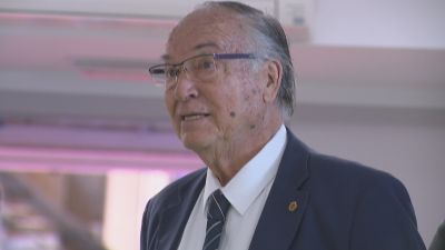 José Ángel Zalba durante un acto.