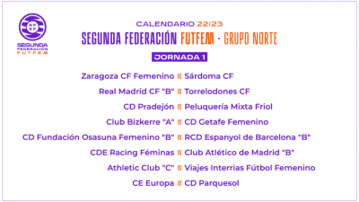 Sorteo de la primera jornada del Zaragoza CFF.