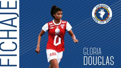 Gloria Douglas, nueva jugadora del Zaragoza CFF.