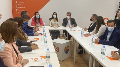 Inés Arrimadas preside la reunión del Comité Autonómico de Cs Aragón en 2021./ archivo Europa Press.