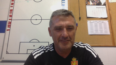 Emilio Larraz ayer durante el programa Dale Cancha